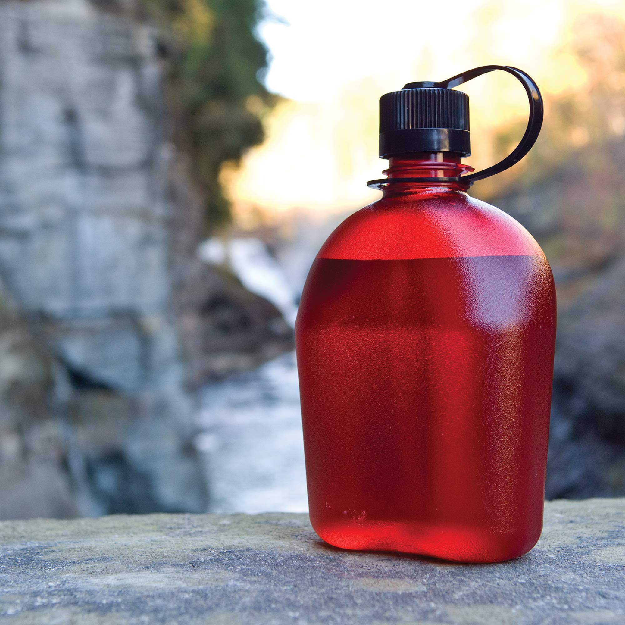 Nalgene Sustain Tritan Bpa-Free Oasis Water Bottle Made With Material Derived From 50% Plastic Waste, 32 Oz, Foliage